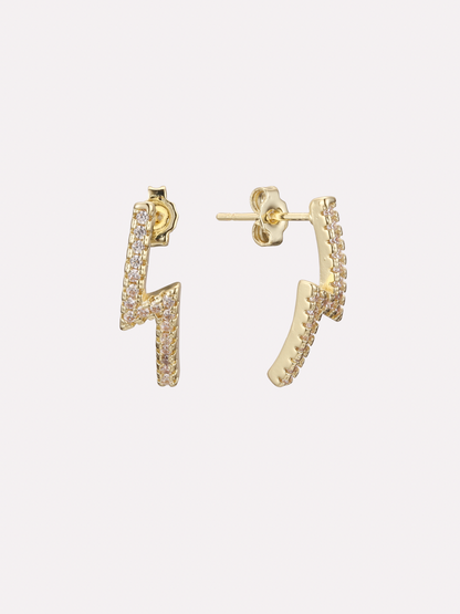 Pavé Lightning Stud Earrings