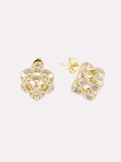 Heart Cluster Studs