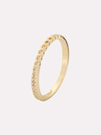 Pavé Link Band Ring