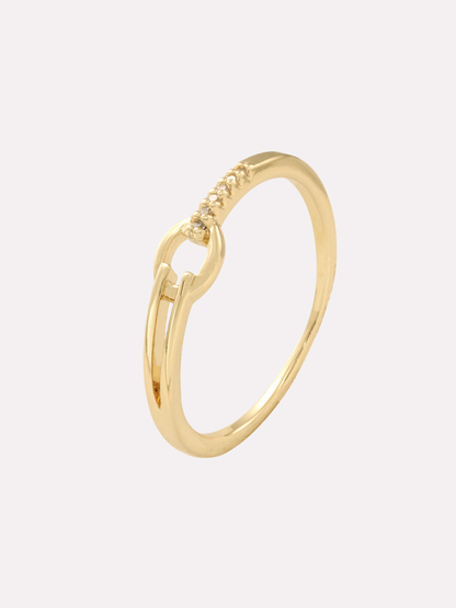 Pavé Link CZ Ring