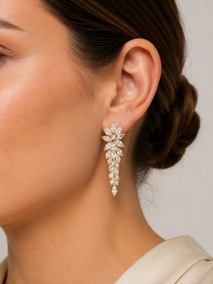 Marquise Leaf ST Earrings
