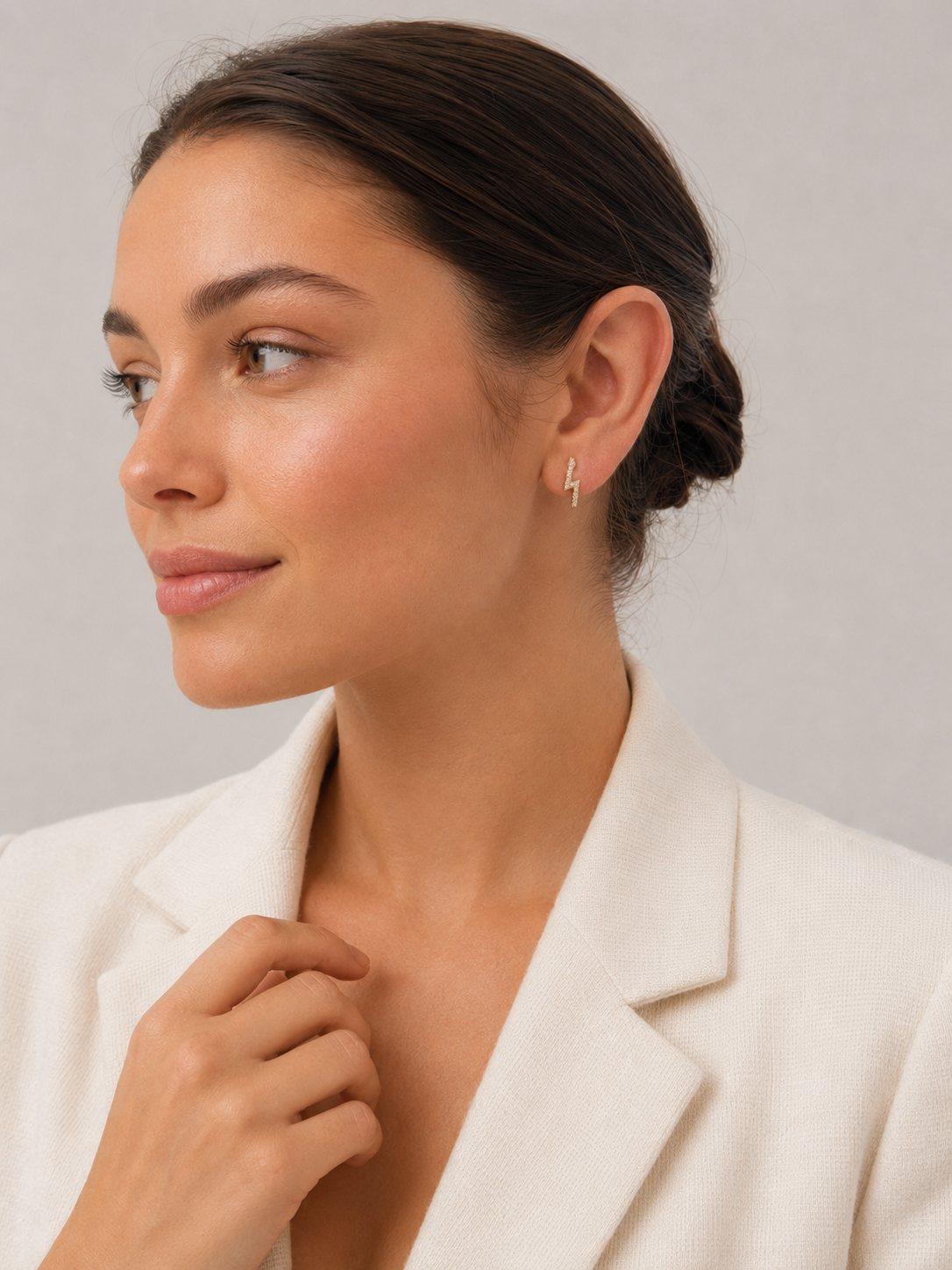 Pavé Lightning Stud Earrings