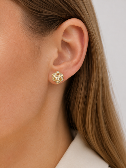 Heart Cluster Studs