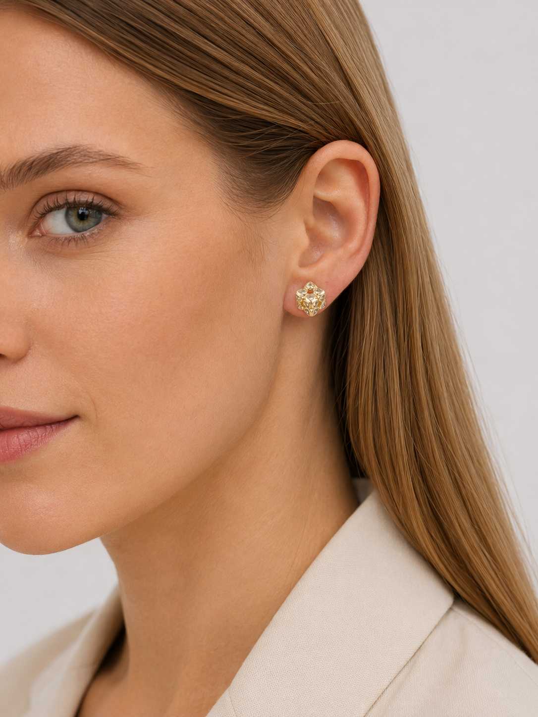Heart Cluster Studs