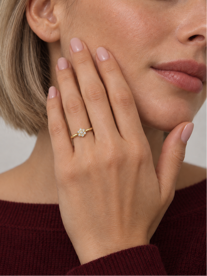 Flower Cluster Ring