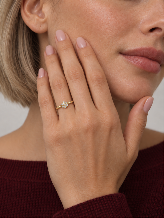 Flower Cluster Ring